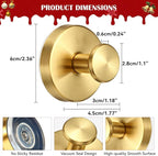 2 Pack Suction Cup Wreath Hangers for Front Door Garland Hanger 11 Lb -22 Lb Suction Wreath Hanger for Glass Door No Drill Suction Hooks for Bathroom Halloween Christmas Decorations (Black)