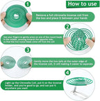 FIRIK Citronella Coils, 48 Pack Citronella Incense Coil with 2 Holders, Natural Lemongrass Fagrance, for Indoor and Summer Outdoor Patio Camping Trip Garden Gathering