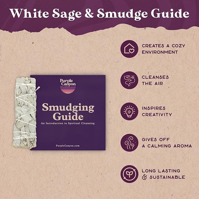 White Sage Bundle - 1 Pack - Sage Smudge Stick for Home Cleansing Incense Healing Meditation and California Smudge Sticks Rituals - 4 Inch