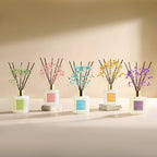 COCORRÍNA Reed Diffuser - Strawberry with Cream 6.7 fl oz Reed Diffuser with Sticks, Home Bedrrom Bathroom Shelf Decor