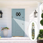 Mezuzah with Scroll for Door, Enamel&Zinc Alloy Blessing Mezuzah Case for Door, Colored Painted Mezuzha Scroll Kosher for Jewish Gifts/Jewish Decor, Christmas (Mutil Color, 1.1x6.53 in)