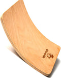 Toddler Balance Board - Wooden Wobble Board Toddler, Kids Wobble Board, Baby Balance Board (Small (17"))