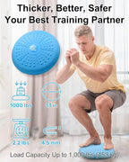 Tumaz Wobble Cushion - Wiggle Seat to Improve Sitting Posture & Stay Focused for Sensory Kids, Balance Disc to Core Strength & Flexible Seating [Extra Thick Balance Board, Pump Included Wobble Board]