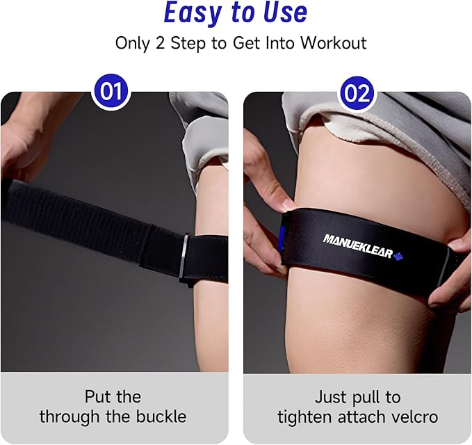 MANUEKLEAR Blood Flow Restriction Bands for Women Glutes Leg, Booty Bands for Women Butt Lift, BFR Occlusion Thigh Bands for Workout Squat Hip Building