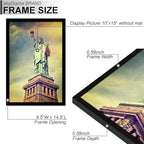 100% Solid Wood 10x15 Picture Frame Set of 3, Black Frame for 10 x 15 Inch Picture Poster Photo, Light Weight 10 by 15 HQ Matte Black Frame for Wall - 3 Pack/Black/10 x15