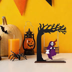 Funny Halloween Desktop Swing Decor, Spooky Indoor Home Decor for Living Room/Kitchen/Tabletop, Gothic Fall Themed Desktop Ornament, Unique Halloween Decoration for Women (Grim Reaper)