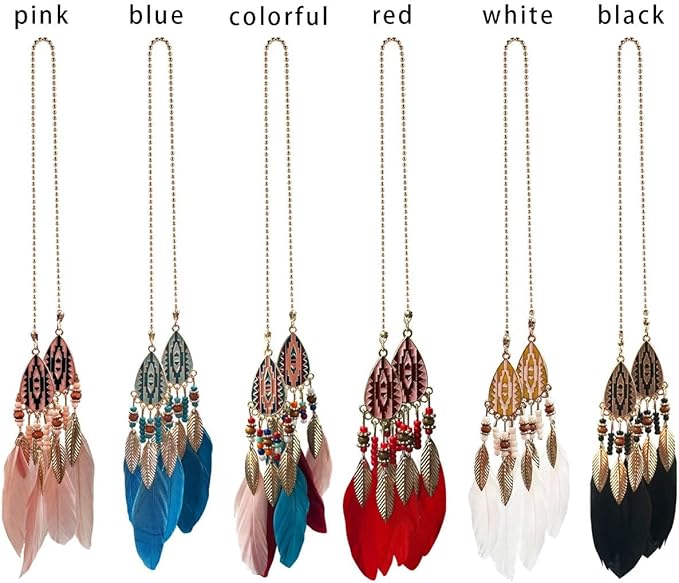 Small Dream Catcher Car Hanging Ornament, Handmade Nature Feather Boho Rear View Mirror Pendant, Car Decor Accessories Gift for Women