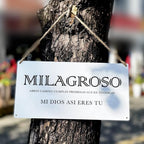 Bible Verse Home Wall Decor Milagroso Abres Camino Scripture Wood Signs Rustic Hanging Wall Plaque Christian Sign