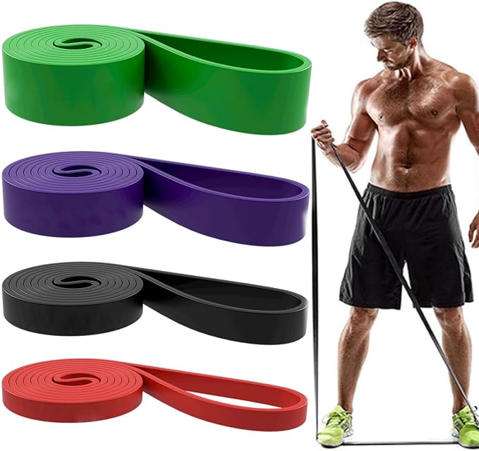 Resistance Bands, Pull Up Assist Bands - Workout Bands, Eexercise Bands, Long Resistance Bands Set for Working Out, Fitness, Training, Physical Therapy for Men Women