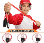 Skylety 3 Pcs Baseball Resistance Bands Youth & Adult Exercise Baseball Pitching Training Bands, 3 Levels 20/30/50 Lbs