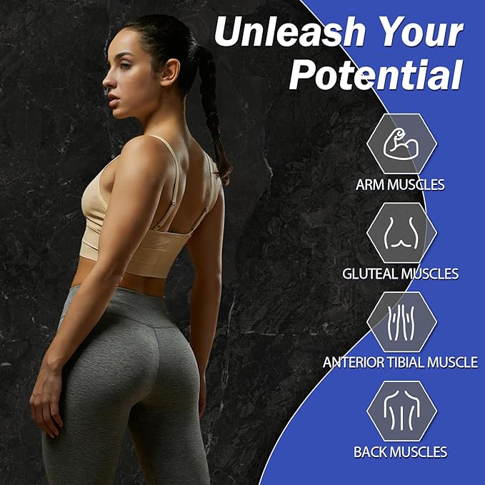 Resistance Bands for Working Out, 5 Levels Resistance Exercise Bands with Woven Bag, Bands for Working Out Women Men, Yoga, Pilates, Rehabilitation Training