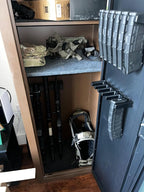 AR10 Wall Mount Mag Holder，PMAG Rack Wall Mount，AR-10 Magazine Hodler， Display Mag Storage for AR 308 Rifle Wall Rack,Home Magazine Storage for Gun Safe,Cabinet,Wall (2 Mounts Hold 12 Mags)