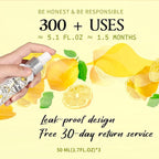 Clean-n-Fresh Toilet Spray, Variety Pack of 3 - Citrus, Peach, Beach Coco, Bathroom Odor Deodorizer, Air Freshener Bathroom Spray, Total 5.1 Fl Oz, 3 Scents