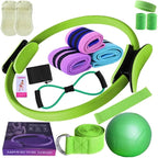 Better Me Pilates Kit, 11Pcs Better Me Pilates Essentials Kit for Women, Better Me Home Pilates Ring and Ball Set, Yoga Ball 25cm Figure 8 Resistance Band Yoga Bands for Home and Gym Workout
