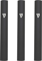 3-Piece Aluminum Door Mezuzah Cases: Special Profile, No Holes, 4-Inch 10cm Hebrew Parchment Scroll Holder Boxes