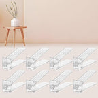 Shoe Slots Organizer for Closet,8 Pack Shoe Stacker Shoe Rack Organizer for Closet Space Saver Storage Shoe Holder Organization(Transparent)
