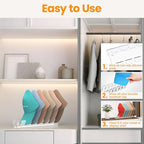 Nicetree Hat Organizer for Baseball Caps, 4 Pcs No Install Acrylic Hat Racks for 28 Baseball Caps Storage, Hat Stand for Caps Display and Organizer for Dresser, Bedroom, Closet, Office