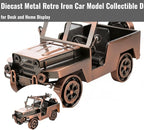 Modern Design Style Model Car Diecast Metal Retro Iron Vehicle Decoration for Desk and Home Display