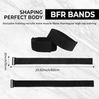 2 Pcs Occlusion Bands Glutes Hip Building Blood Flow Restriction Bands BFR Bundle Booty Bands Best Fabric Resistance Bands for Women Exercising Your Butt Squat Thigh Fitness