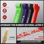 LEEKEY Resistance Bands, Exercise Bands with Handles,Pull Up Assist Bands - Band Set with Door Anchor - Bands for Working Out,Band for Men and Women Fitness Training,Home Workouts