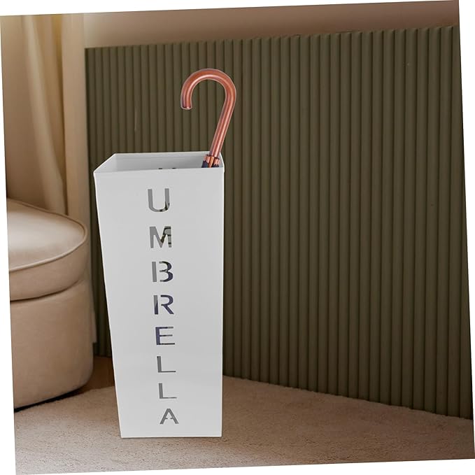 Metal Umbrella Bucket Stand Long Umbrella Storage Rack Home Decorative Holder