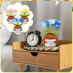 Wavwavw 3 Pack Teacher Appreciation Gift Positive Flower Handmade Crochet Doll Thank You for Helping Me Grow Gifts Back to School Gifts for Women Teacher(Forget Me Not)
