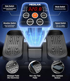 Portable Under Desk Elliptical Machine with Wireless Remote. 12 Manual & 3 Automatic Speeds. Pedal Ellipse Leg Exerciser. Leg Exerciser While Sitting for Seniors Adults Home Office