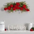 Nearly Natural 32in. Geranium and Berry Swag