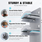 Hat Organizer for Baseball Caps, Hat Rack for Wall with Strong Adhesive Hold up to 10 Hats, Hat Hanger Holder Display for Door Closet, Cap Organizer Storage Multilayer Two Mounting Option(Grey)