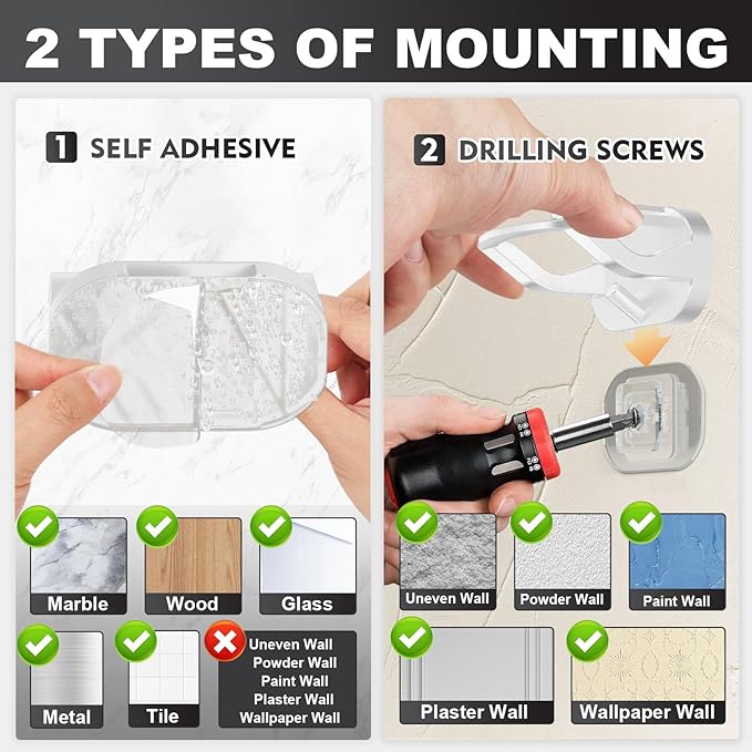 22 Pack Adhesive Hat Hooks for Wall, Removable Hat Rack for Baseball Caps, New Upgrade Wall Hat Holder, Hat Hanger(White)