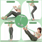 Foot Pedal Resistance Band,6-Tube Pedal Puller Resistance Rope,Yoga Elastic Exercise Bands, for Women Jump Fitness, Abdomen/Arm Weight/Waist/Leg Stretching Slimming Training
