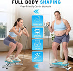 HOTWAVE Ski Balance Board with LCD Display and 300LB Weight Capacity, Rocking Stepper Ski Simulator for Home Workout, Ideal for Balance, Cardio and Core Workout for Adults