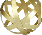 Gold Decor for Living Room Bedroom Bookshelf Coffee Table, Modern Style Figurine Decorative Ornaments Home Decor for Shelves (4.5" Modern Decorative Ball)
