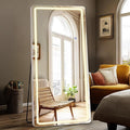 DUMOS LED Full Length Mirror, 26"x70" Full Body Floor Standing Mirror with 3 Color Lights & Wall Mounted for Bedroom, Dressing Room, Living Room, Bathroom