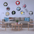 Decorative Plates Handmade Ceramic Ornament for Home&Office Wall Decors (with Hanger) (F3)