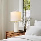 G-SAFAVA 20.5" Small Table Lamps for Living Room Lamp Set of 2 Ceramic Lamps for Bedroom Bedside Lamps Modern Boho Lamps for Night Stands Farmhouse Nightstand Lamp Side End Table Lamp, White