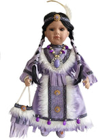 KINNEX COLLECTIONS SINCE 1997 16" Collectible Native American Indian Porcelain Doll (Lalita) D16722