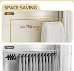 50 Pack Clear Plastic Hangers with Gray Glitter, Acrylic, Ultra Slim, Space Saving, for Coats, Pants, Suits, Shirts, Skirts, Dress Clothes