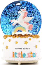 Unicorn Snow Globe for Kids, Musical Snowball with Colorful Lights Automatic Snowfall, for Girl Boy Christmas Birthday Ideal Choice, 3.5x5inch Music Box