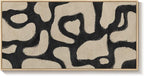Oversized Framed Abstract Horizontal Wall Art for Living Room, Modern Neutral Black Beige Canvas Artwork for Walls, Extra Large Mid Century Paintings Print for Hallway Dining Room Wall Decor, 72x36 In