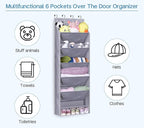 KEETDY Over The Door Shoe Organizer Fit Big Shoes Large Shoe Rack for Door Hanging Shoe Organizer for Closet Door Storage Boots, Grey