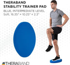 THERABAND Stability Trainer Pad, Intermediate Level, Soft, Blue Foam Balance Pad for Physical Therapy, Exercise Pad for Core Strength, Lightweight Non-Slip Balance Trainer, Portable Foam Pad for Home or Clinic Use