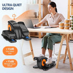 Under Desk Elliptical Machine for Senior Mini Elliptical Leg Exerciser with Remote Quiet Portable Electric Seated Foot Pedal Exerciser for Home Office