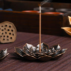 SLKIJDHFB Incense Burner - Incense Stick Holder 6 Incense Holes with Detachable Ash Catcher