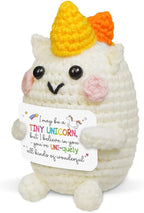 OASSIE Kindergarten Graduation Gifts for Kids - Positive Crochet Animals Unicorn Plush - 6 7 8 9 10 11 12 Year Old Birthday Preschool Teen Girl Gifts Trendy Stuff for Kids Teens Sister Daughter