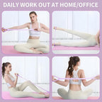 Figure 8 Fitness Resistance Band with Handles, Arm & Back Training Elastic Rope for Pure Barre Workout, Chest, Shoulder Stretching Exercise Equipment for Yoga, Pilates & Physical Therapy.