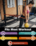 Zacro Resistance Bands, 6 Resistance Levels Pull Up Assistance Bands, Exercise Bands for Men&Women, Heavy Duty Resistance Band Set with Door Anchor, for Working Out, Muscle Training, Physical Therapy