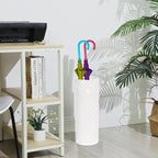 DUDOK Indoor Umbrella Holder, Modern Umbrella Stands, Metal Round Umbrella Bucket, Decorative Umbrella Holder, Umbrella Stand Indoor, Umbrella Holder Stands for Porch, Apartment, Offices Entrance, H