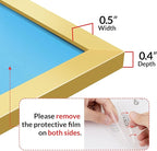LaVie Home 8.5x11 Picture Frame Gold Set of 10, Display 8.5 x 11 Picture, Photo Frame Collage for Wall Gallery or Table Deco, Hanging or Tabletop Display