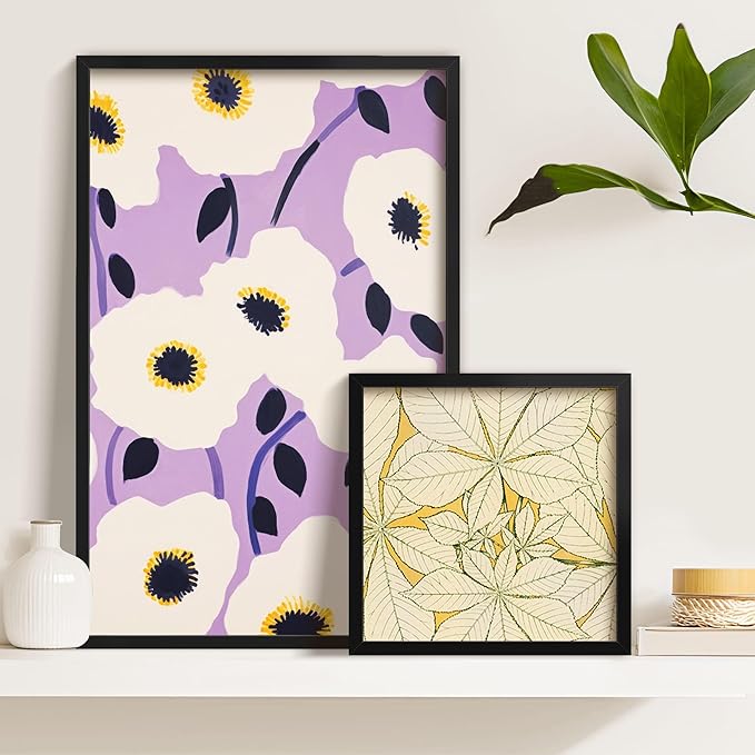 LaVie Home 11x17 Picture Frame Black Set of 10, Display 8x12 with Mat or 11 x 17 Without Mat Picture, Photo Frame Collage for Wall Gallery or Table Deco, Hanging or Tabletop Display